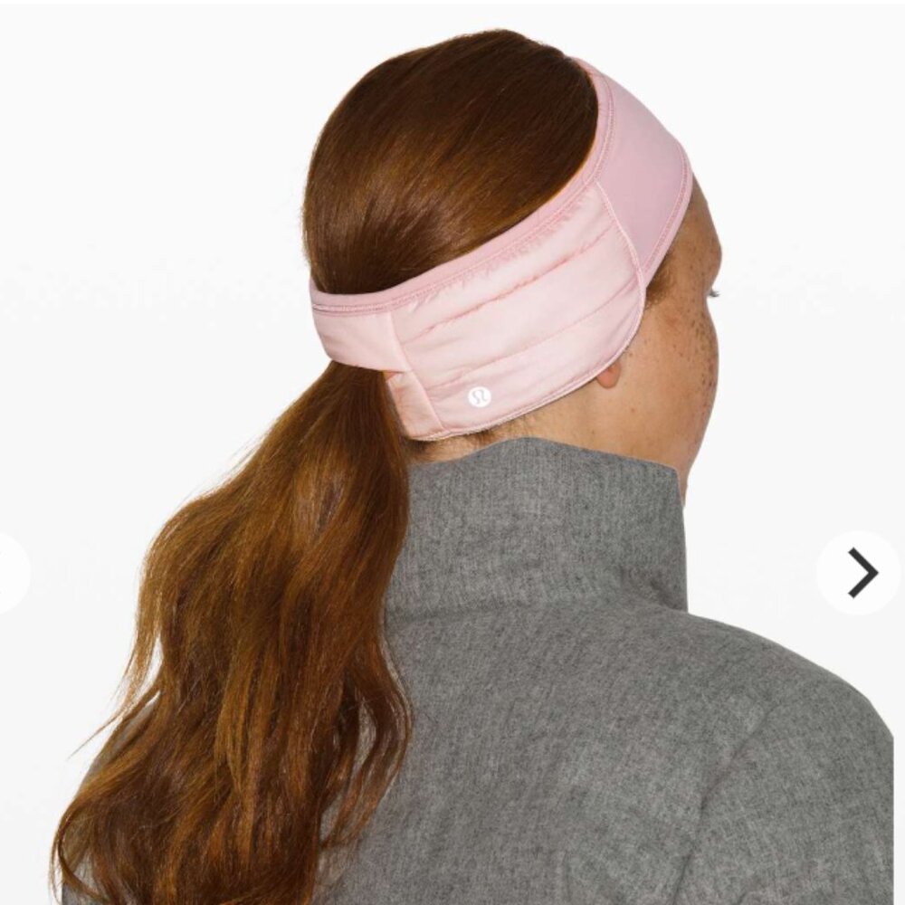 Lululemon Pinnacle Warmth Earwarmer/Headband in Porcelain Pink